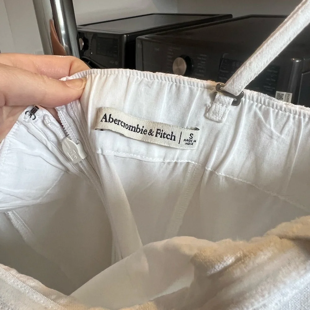Abercrombie & Fitch Cream Maxi Slip Dress